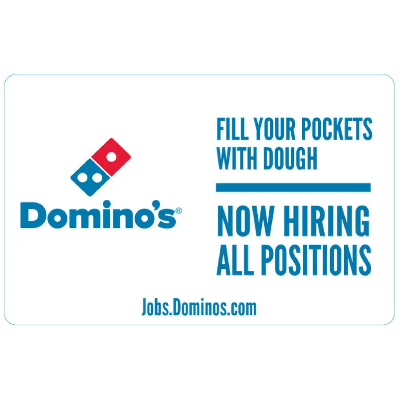 11x17 "Now Hiring All Positions" Counter Mat 4-Pack