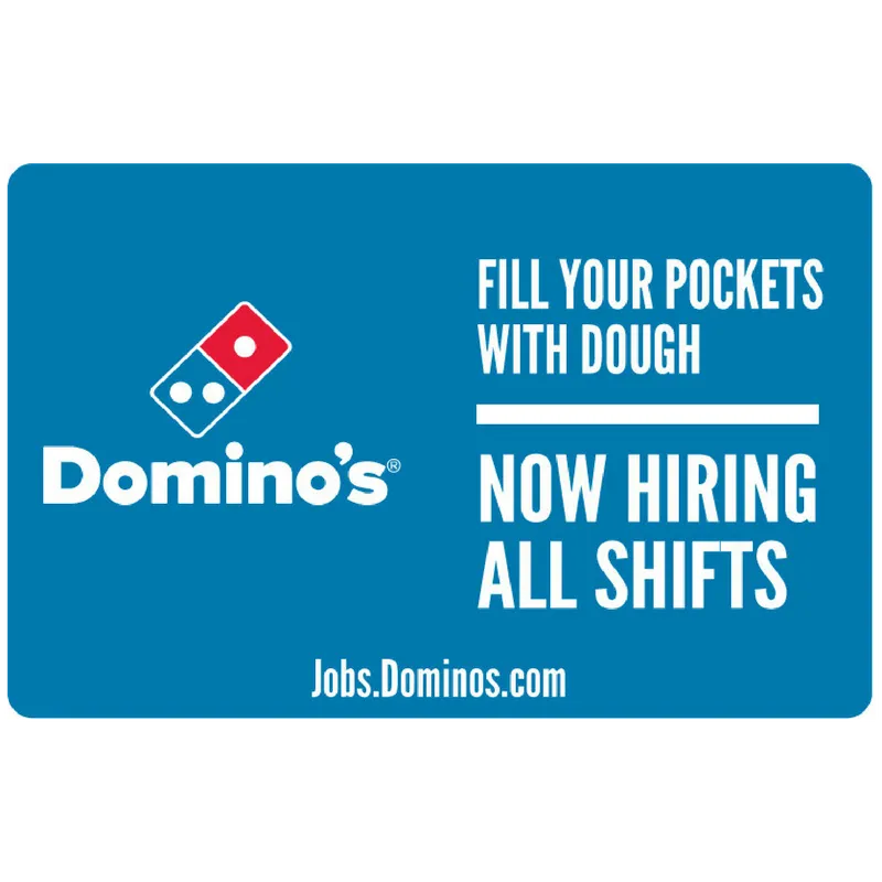 11x17 "Now Hiring All Shifts" Counter Mat 4-Pack