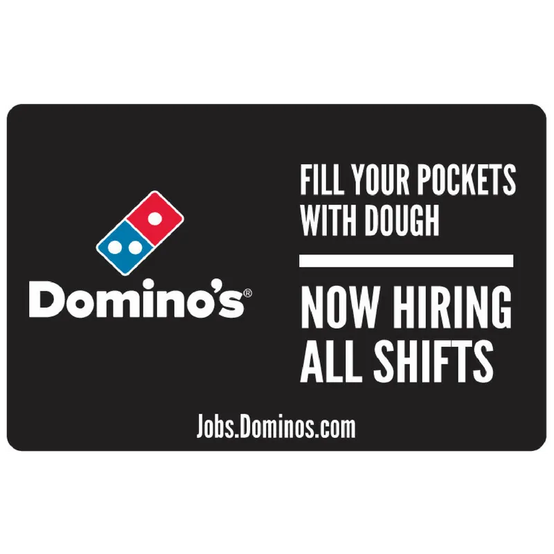 11x17 "Now Hiring All Shifts" Counter Mat 4-Pack