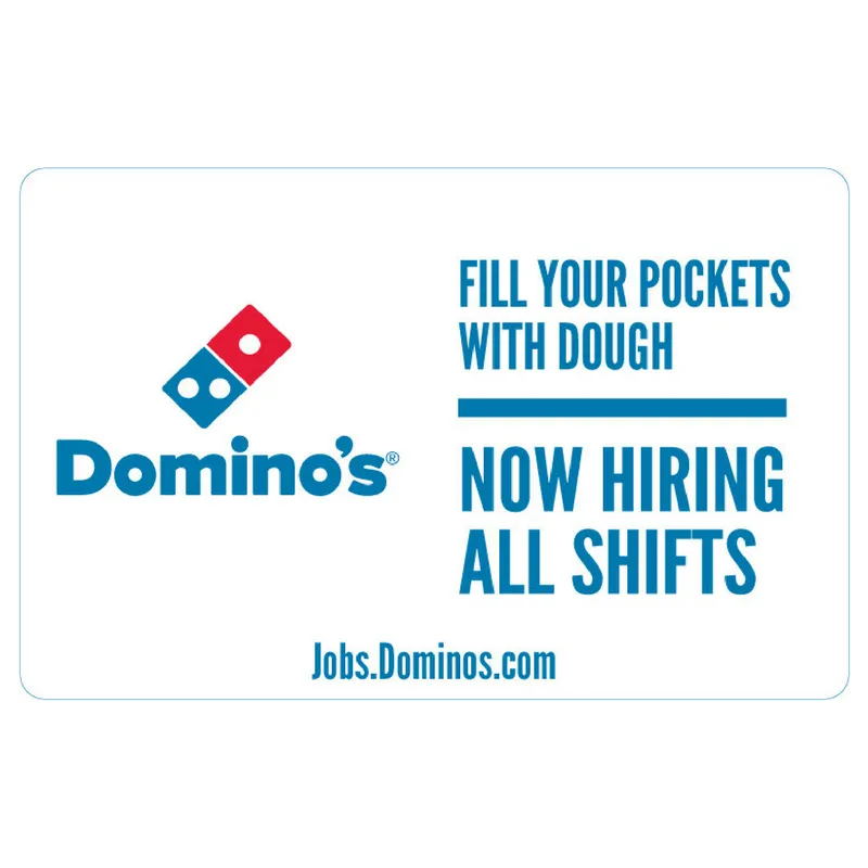 11x17 "Now Hiring All Shifts" Counter Mat 4-Pack