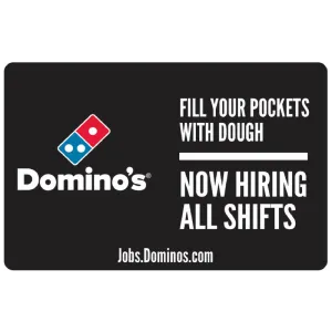 11x17 "Now Hiring All Shifts" Counter Mat 4-Pack