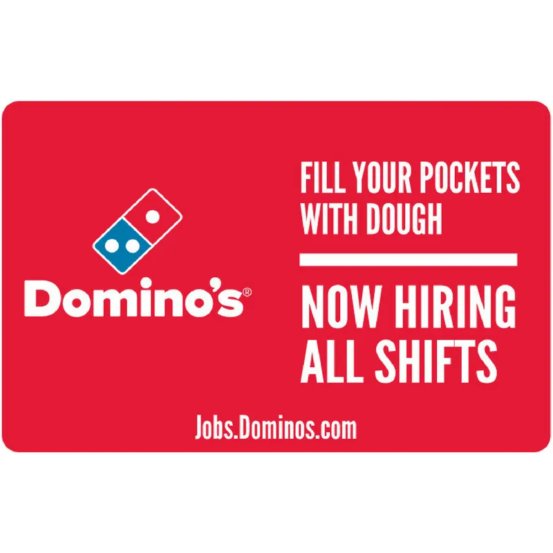 11x17 "Now Hiring All Shifts" Counter Mat 4-Pack