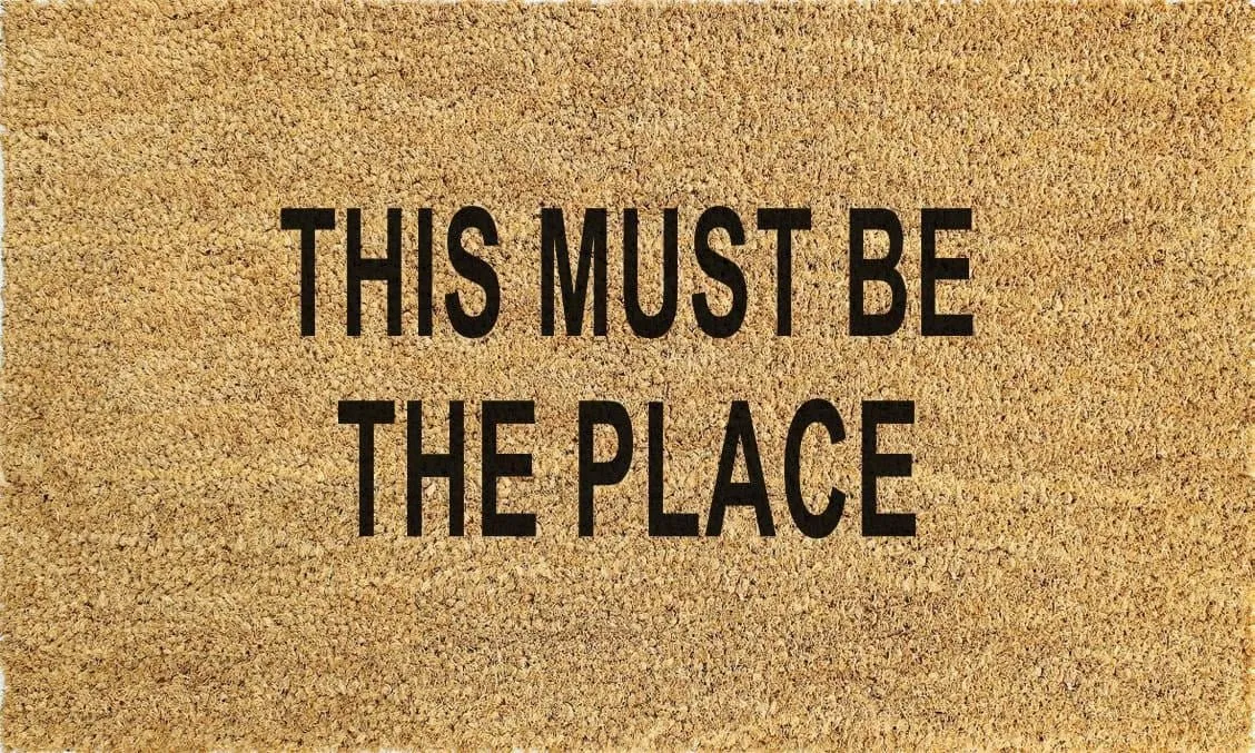 18" x 30" THIS MUST BE THE PLACE Non-slip Outdoor Door Mat