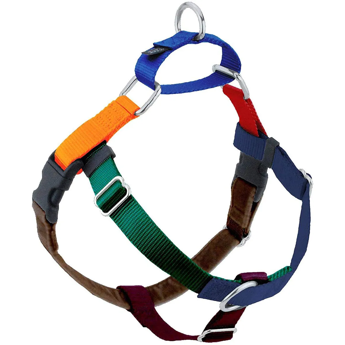 2 Hounds Design Jellybean Spice Freedom No-Pull 5/8" Small Dog Harness