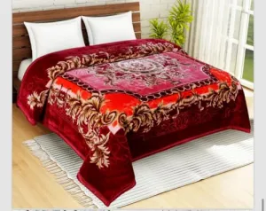 ALCITIC HOME Soft & Warm Floral Printed Mink Heavy Duty Luxury