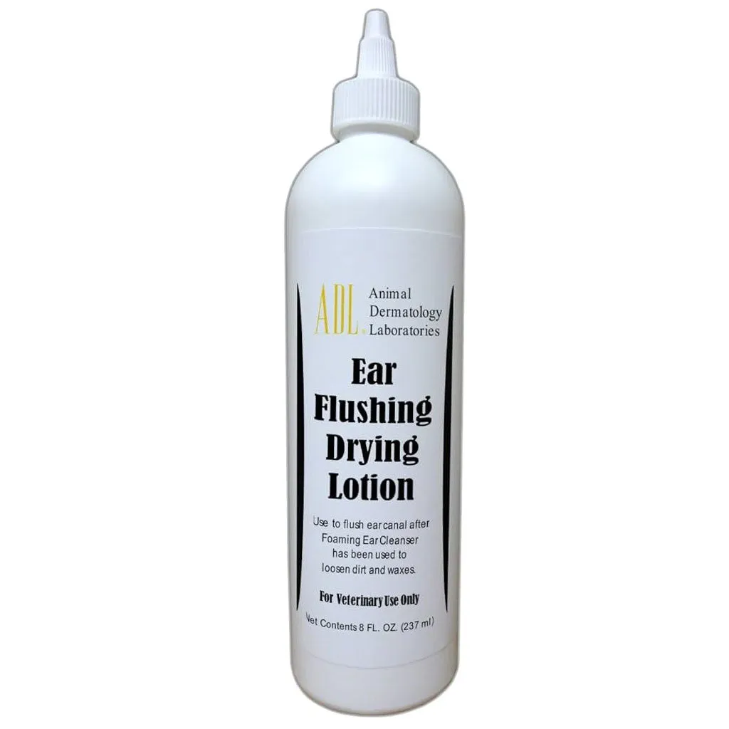 Animal Dermatology Labs Ear Flushing Drying Lotion for Dogs, 8-oz