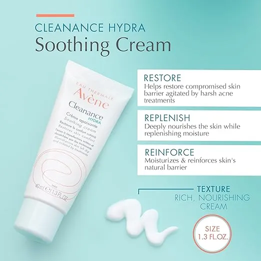 Avene Cleanance Hydra Soothing Cream 1.3oz