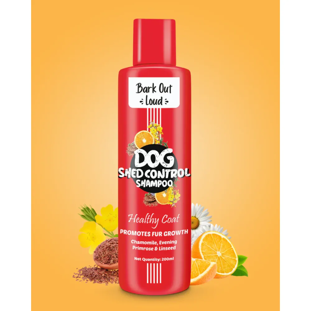 Bark Out Loud Healthy Coat Shed Control Shampoo for Dogs