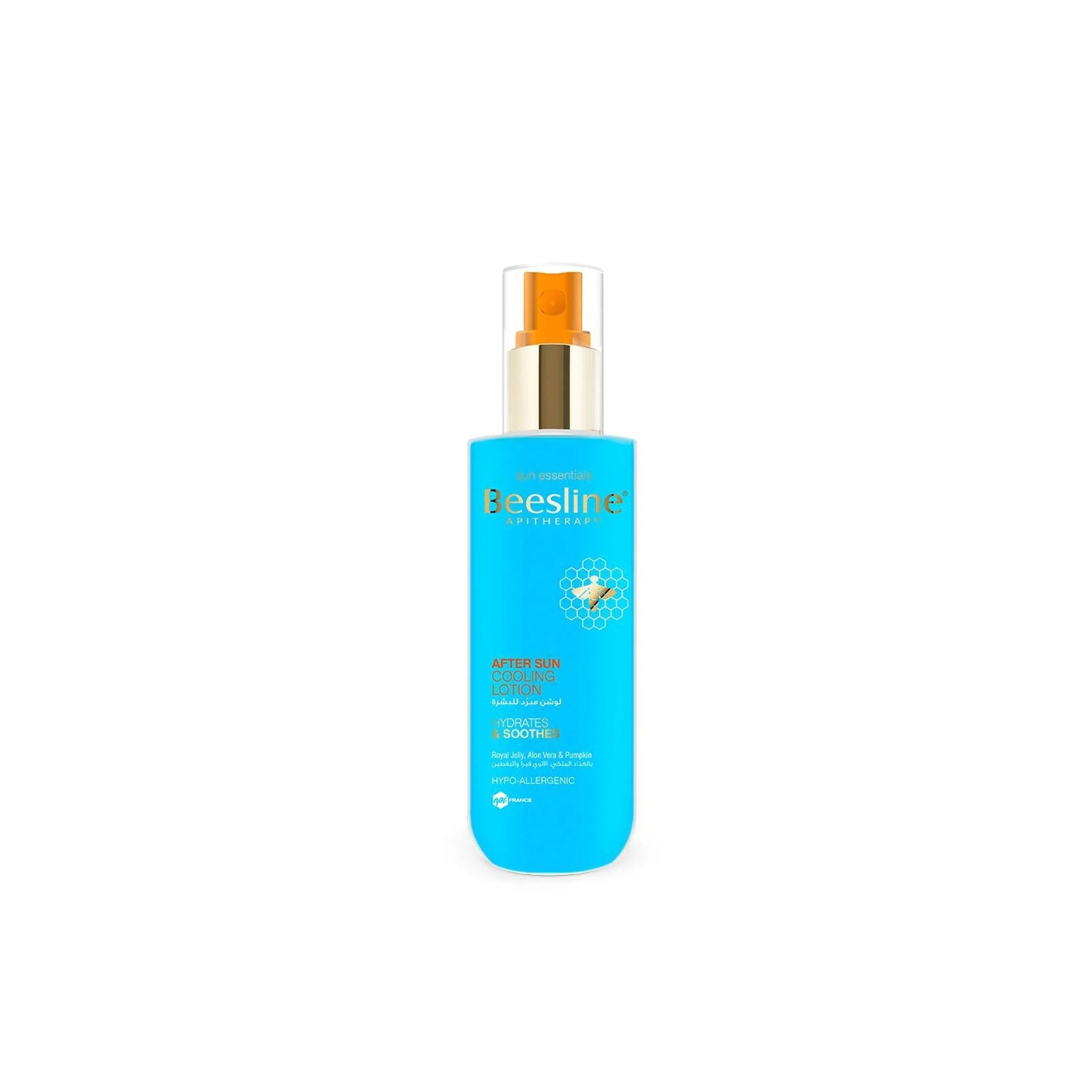 Beesline Blue PET bottle After Sun cooling lotion