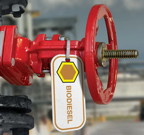 Biodiesel- Aluminum Valve ID Tag