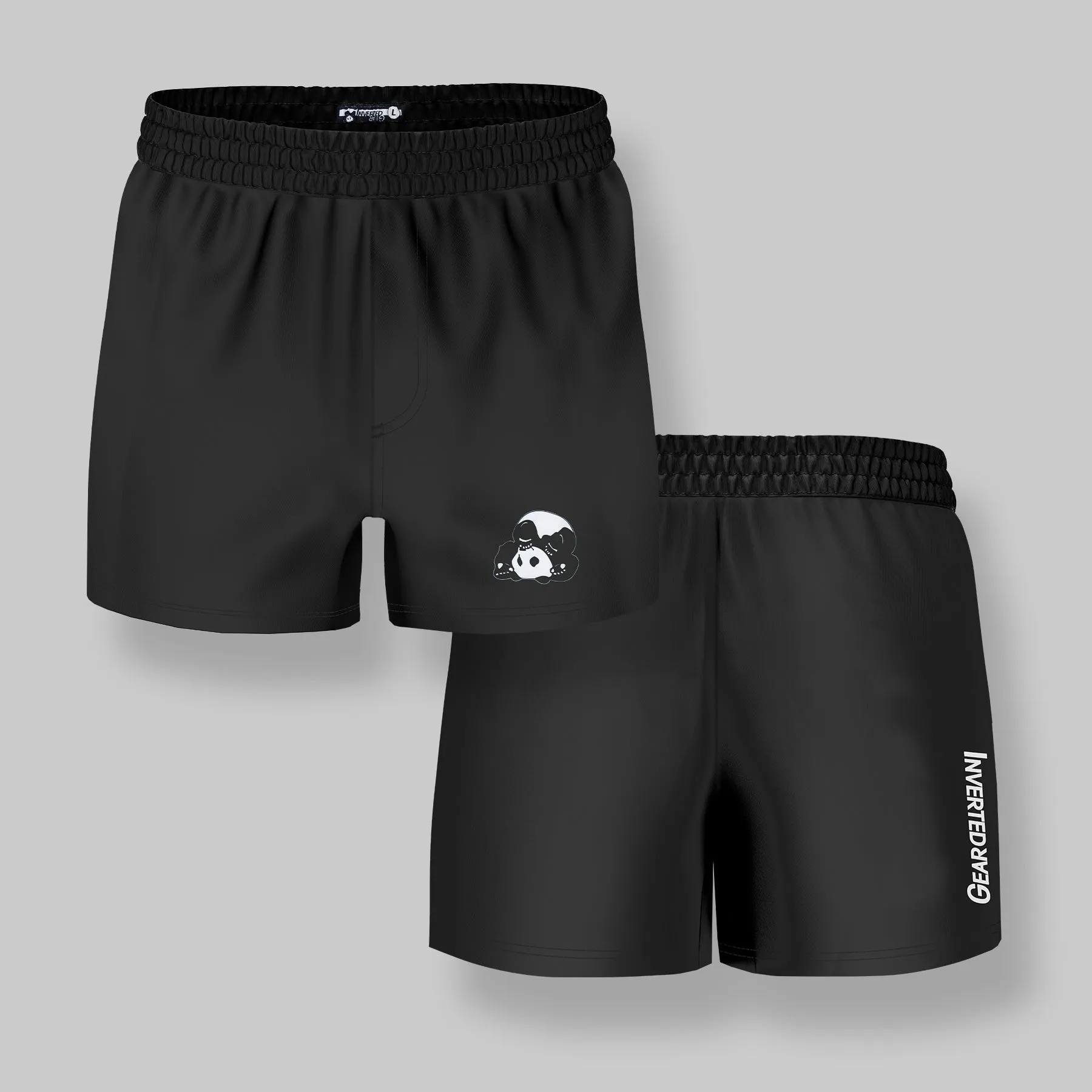 Black Layered No-Gi BJJ Shorts