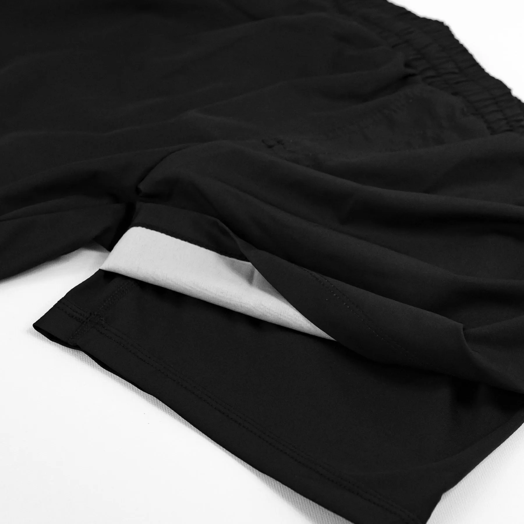 Black Layered No-Gi BJJ Shorts