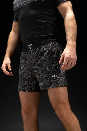 Blackout Iron Dragon Fight Shorts (5"&7“ Inseam)