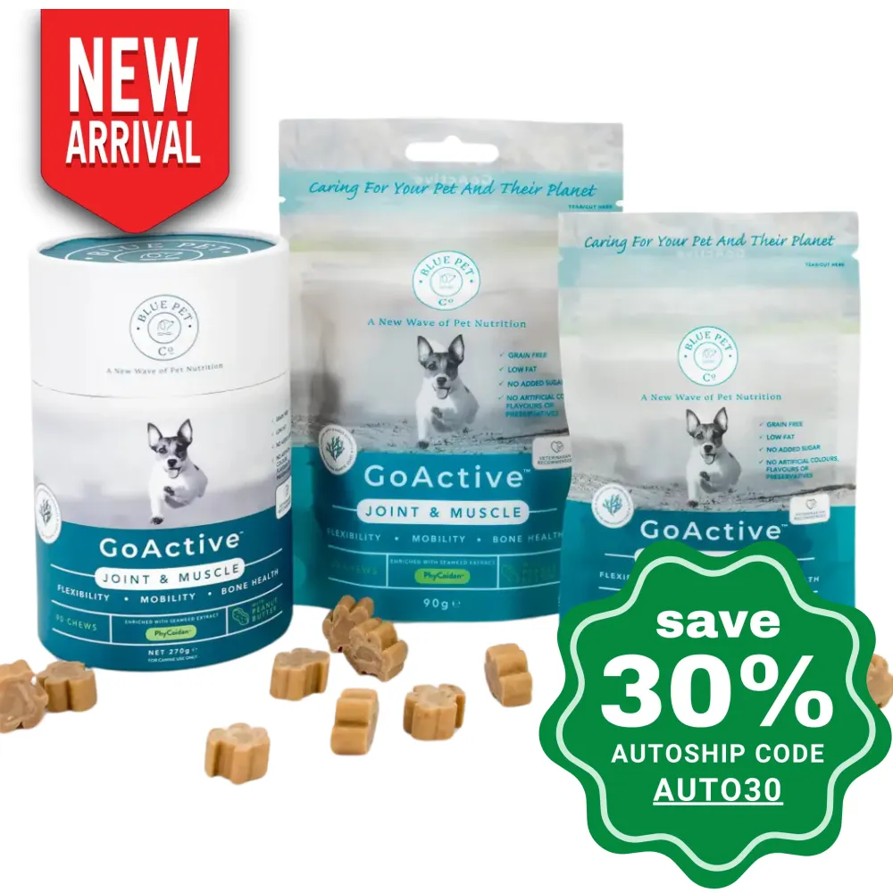 Blue Pet Co - GoActive Joint & Muscle Supplements For Dogs - Peanut Butter