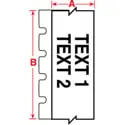 Brady PTL-58-412 .535 Inch x 50 ft. TLS 2200/PC Link Tag