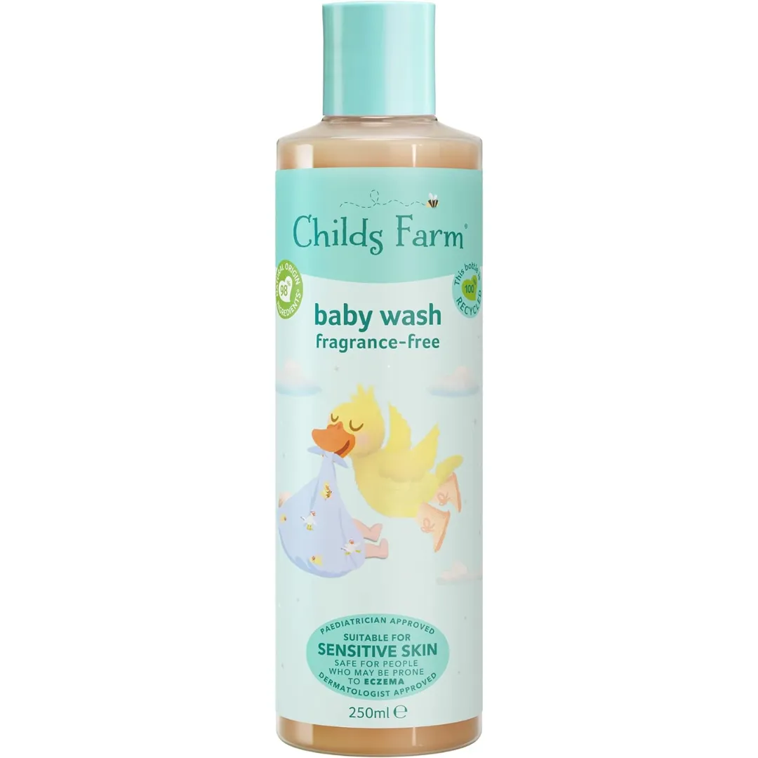 Childs Farm Baby Wash Unfragranced OatDerma 250ml (T)