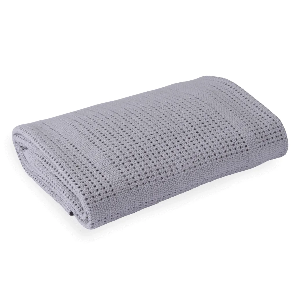 Clair de Lune Soft Cotton Cellular Cot Blanket