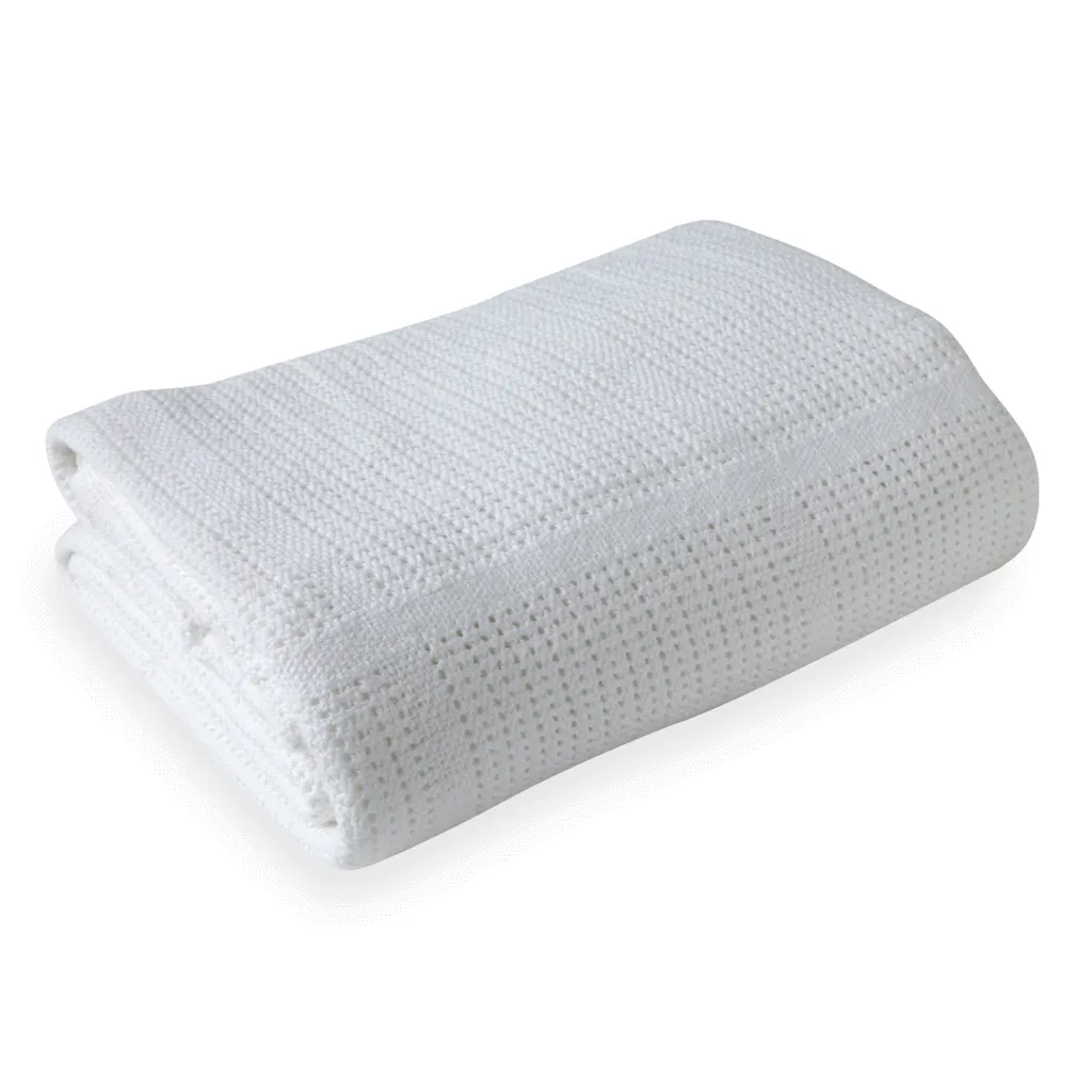 Clair de Lune Soft Cotton Cellular Cot Blanket