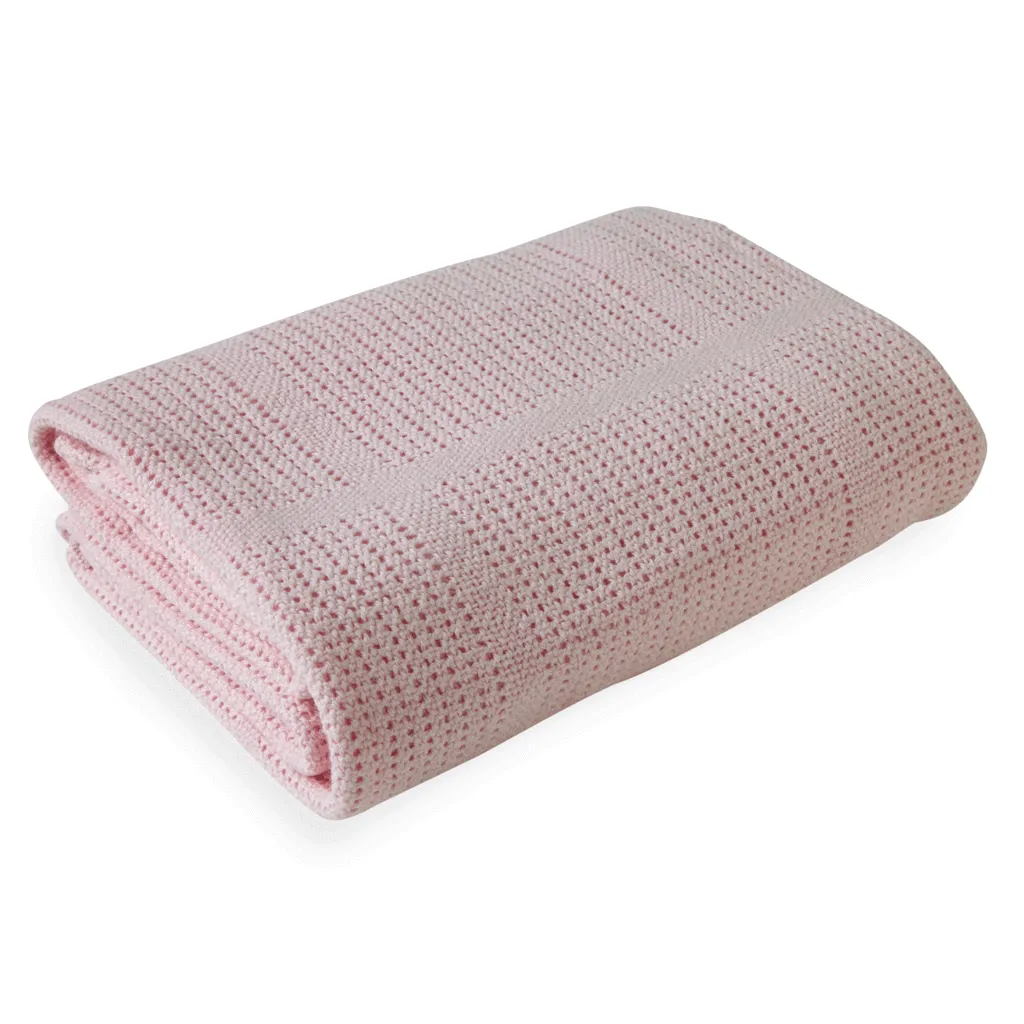 Clair de Lune Soft Cotton Cellular Cot Blanket