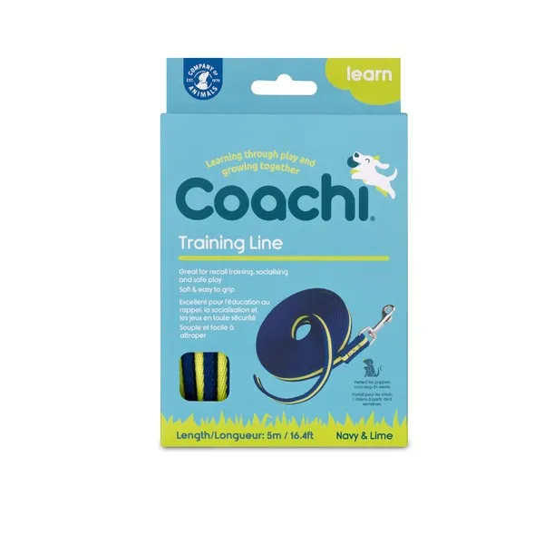 Coachi Training Line Navy & Lime 5m