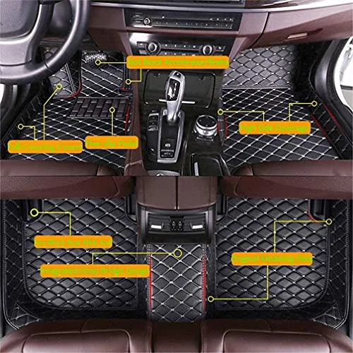 Customized Car Mats are Suitable for Volkswagen ID.4 CROZZ / 2021 Year Waterproof Lining Full Set of Environmentally Friendly Flooring (Blue,ID.4 CROZZ / 2021 Year)