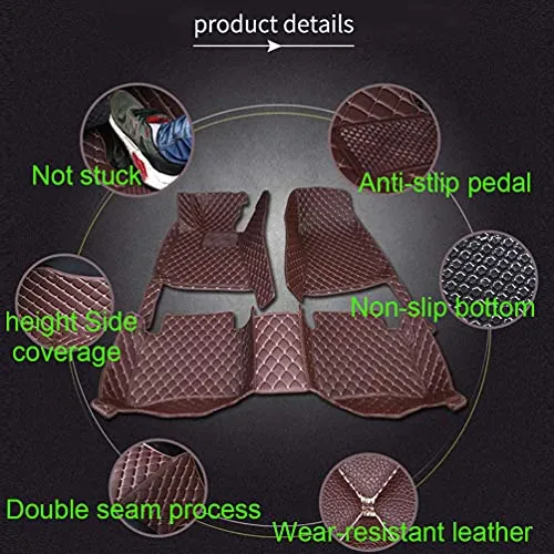 Customized Car Mats are Suitable for Volkswagen ID.4 CROZZ / 2021 Year Waterproof Lining Full Set of Environmentally Friendly Flooring (Blue,ID.4 CROZZ / 2021 Year)