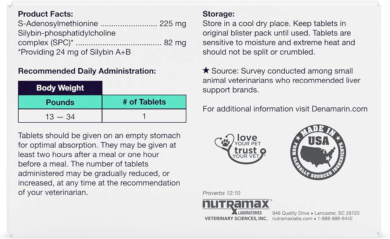 Denamarin Liver Health Stabilized Tablets