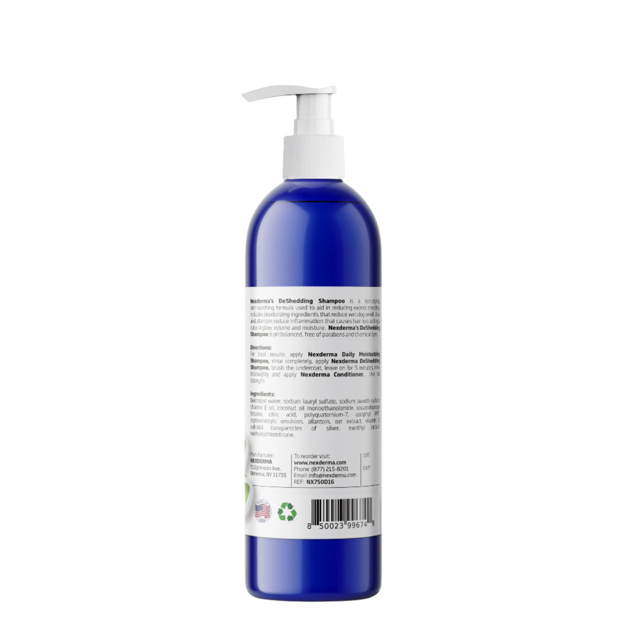 Deshedding Shampoo 16oz by Nexderma