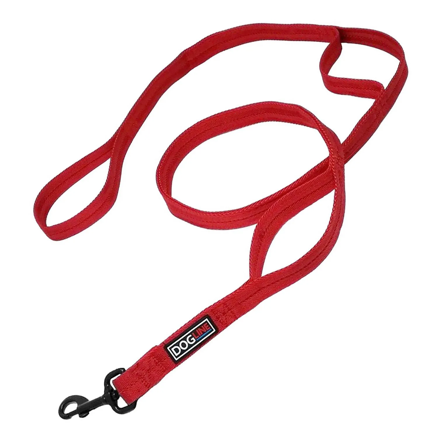 DogLine Nylon Multi-Handle Flat Leash