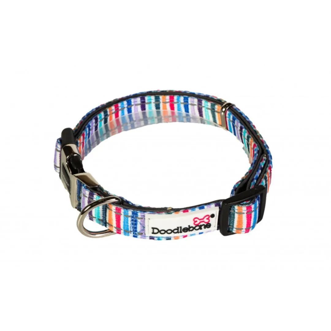 Doodlebone Padded Dog Collar - Stripes