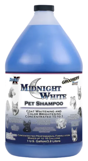 Double K Groomer's Edge Midnight White Pet Shampoo - 3.8 Litres/1 Gallon