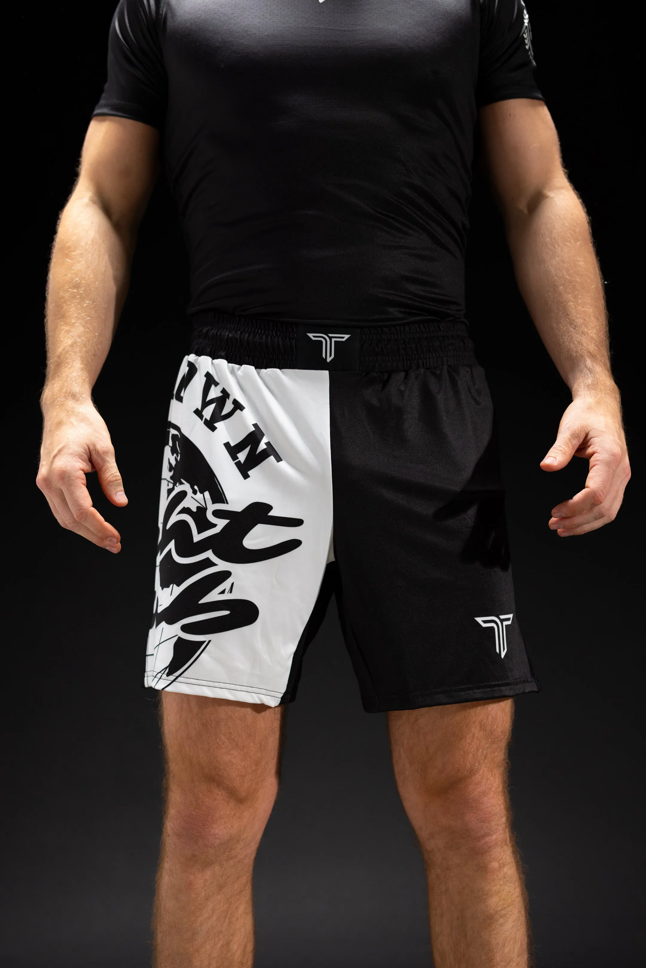 Fight Club Globe Fight Shorts (5"&7“ Inseam) - Black