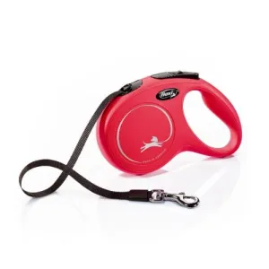 Flexi Classic Tape Retractable Dog Lead Red 5m Large