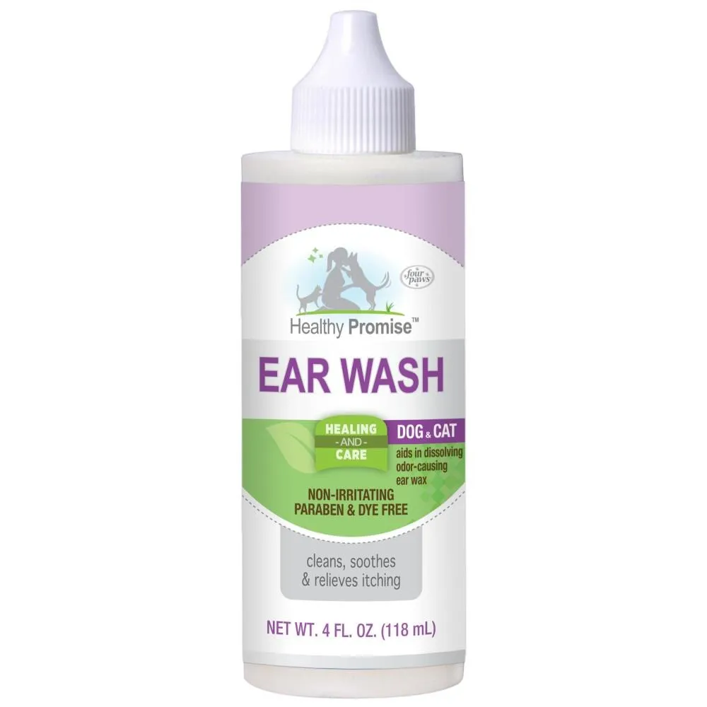 Four Paws Healthy Promise Ear Wash Pet Ear Cleaner 4oz