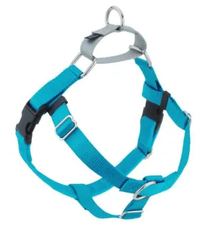 Freedom No-Pull Harness & Leash (Turquoise/Silver) For Dogs