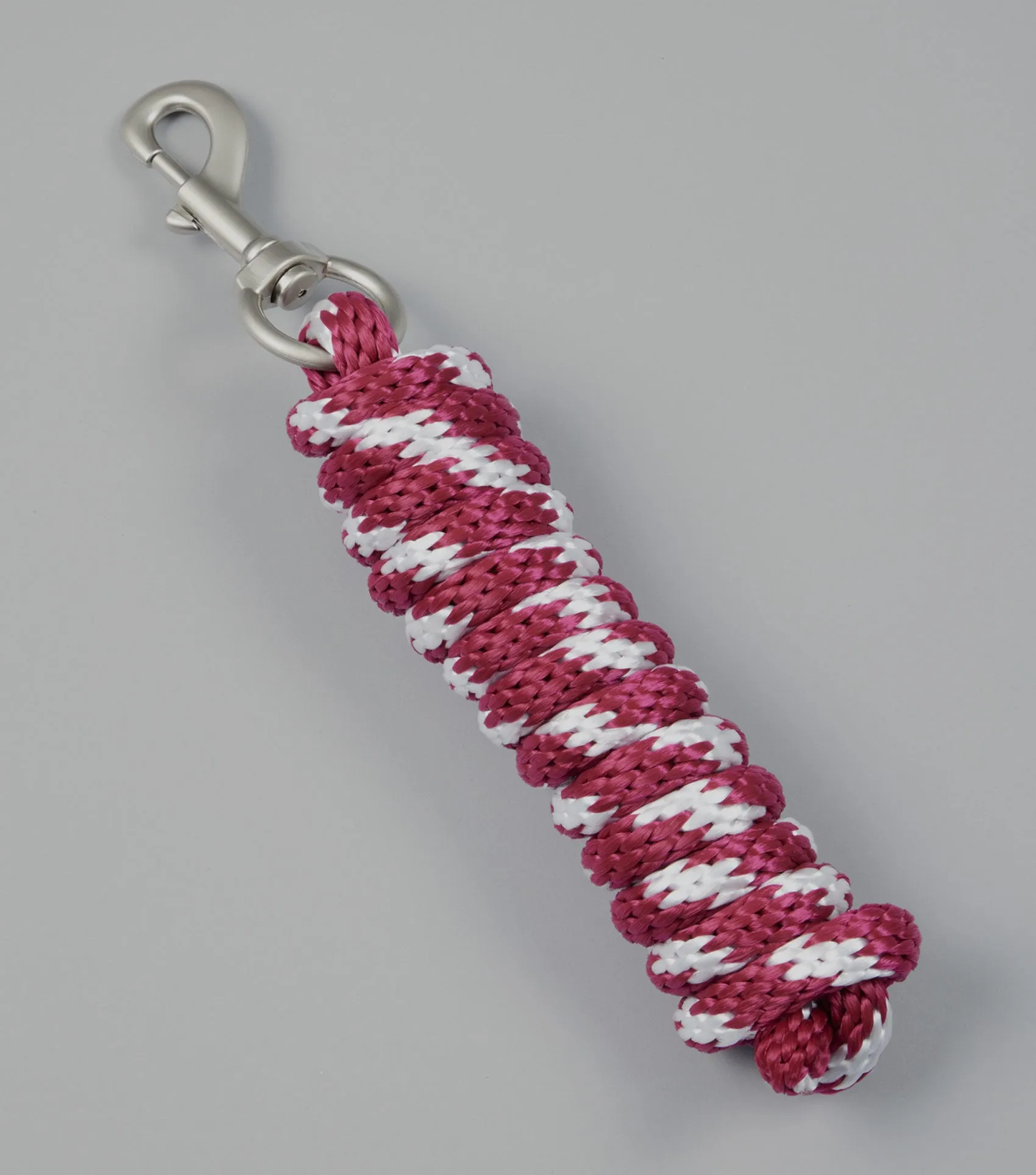 Horse Lead Ropes Burgundy/White