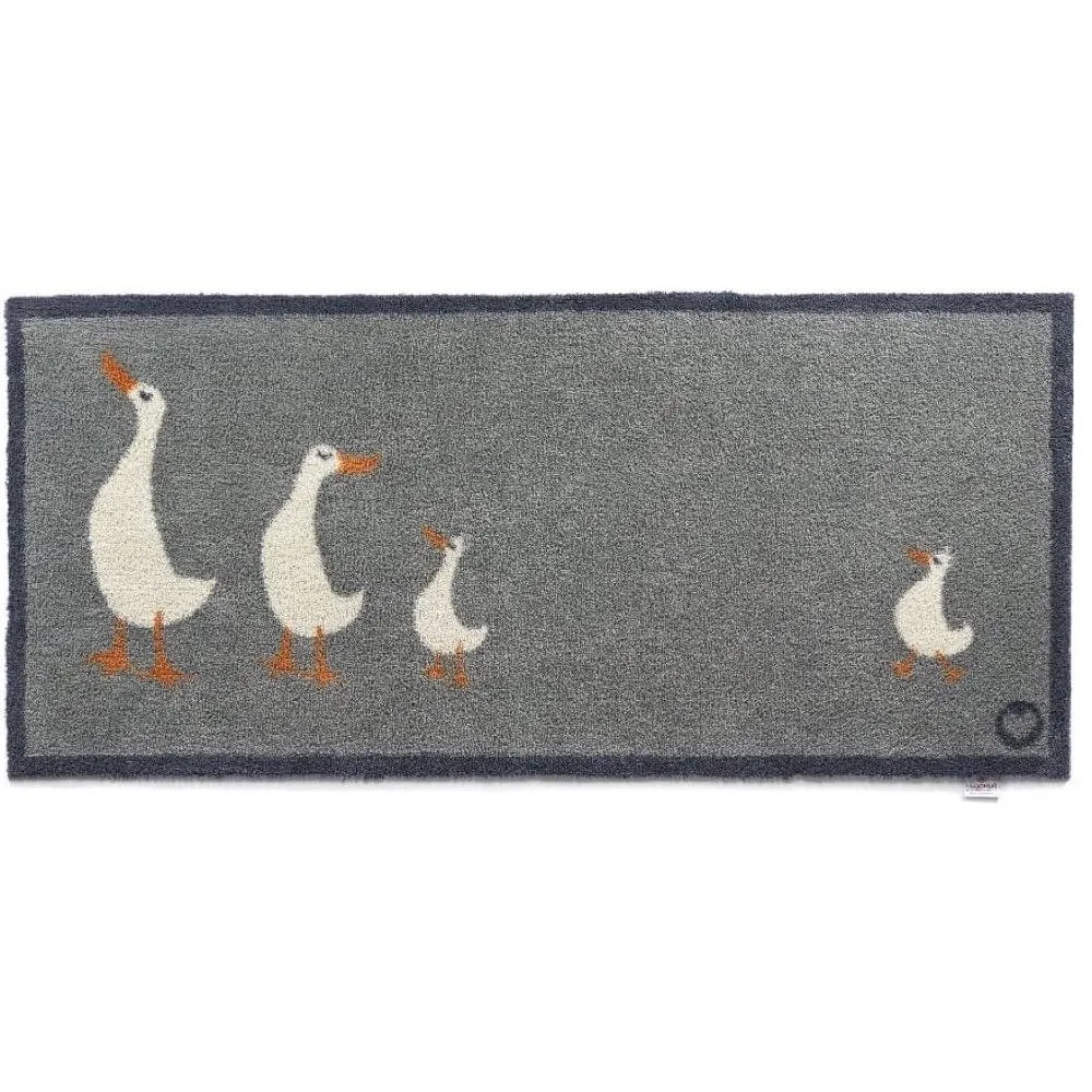 Hug Rug Runner Mat Kitchen 16 4 Ducks Grey