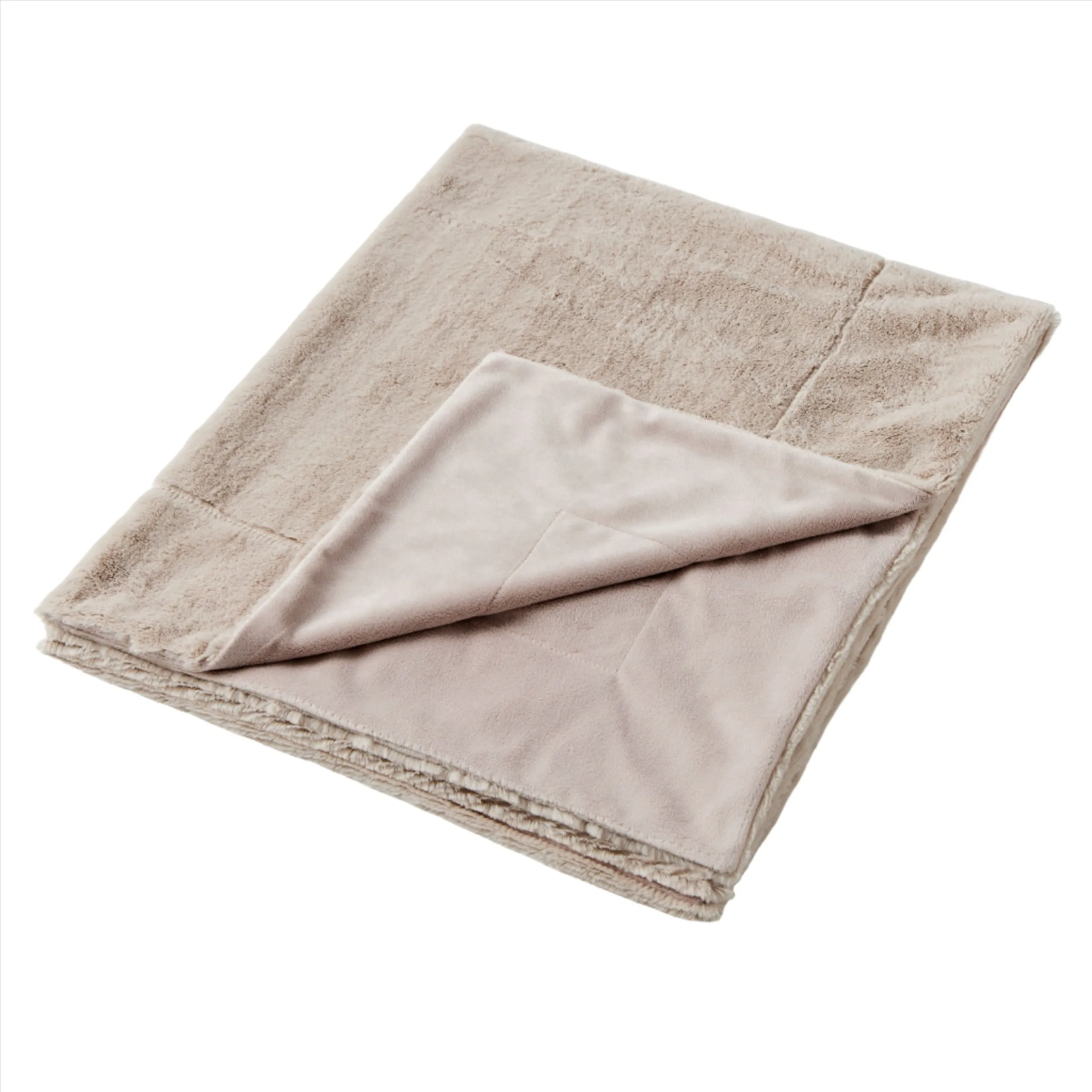 Jiggle and Giggle - Inka Faux Fur Baby Blanket - Beige