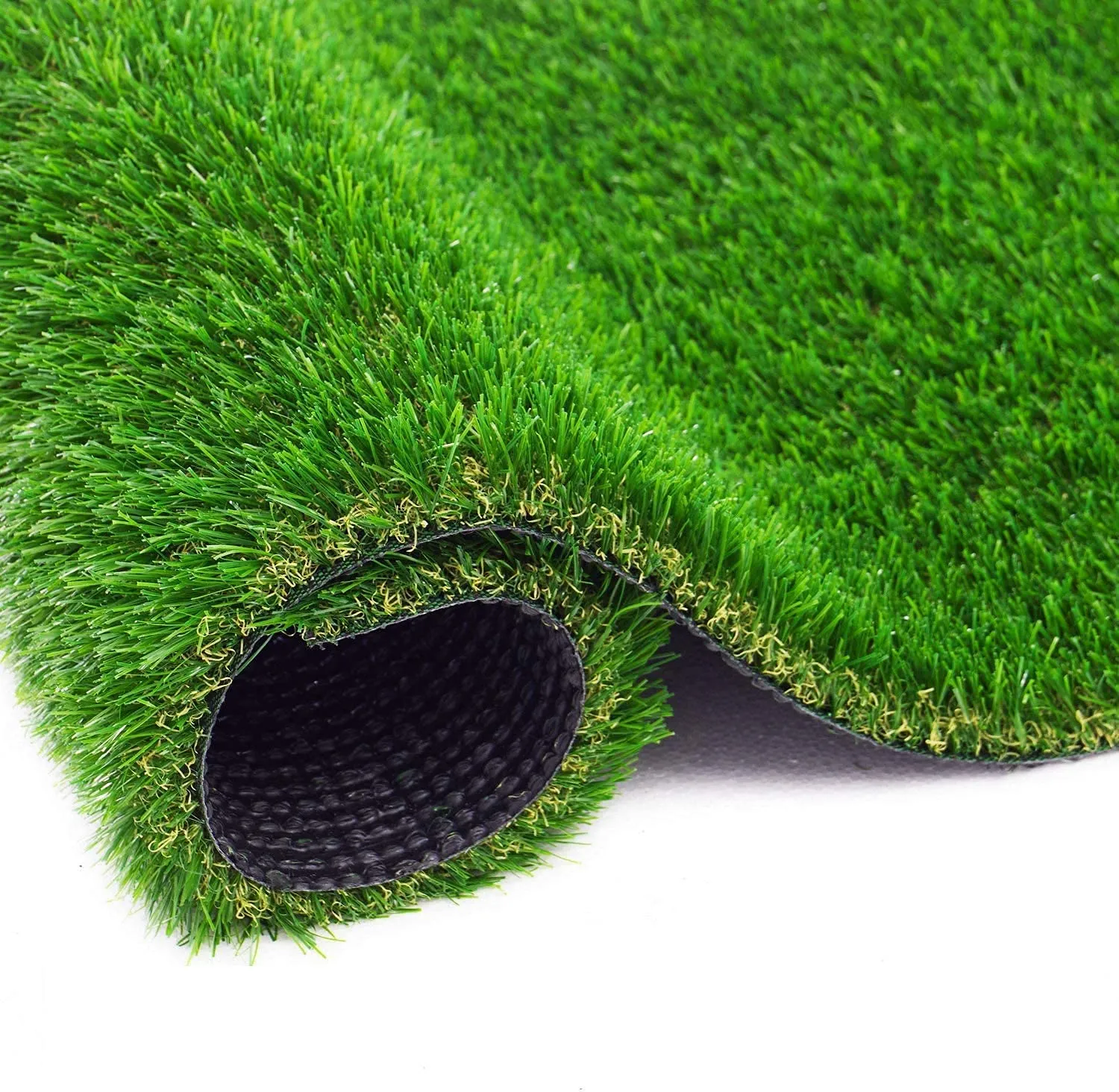 Kube Industries 35 MM Artificial Grass for Balcony Or Doormat, Soft and Durable Plastic Turf Carpet Mat, Artificial Grass (12" X 48") Green-HS_38_HEARTH21102