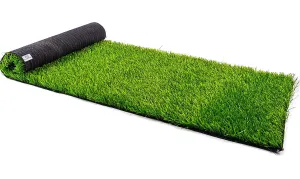 Kube Industries 35 MM Artificial Grass for Balcony Or Doormat, Soft and Durable Plastic Turf Carpet Mat, Artificial Grass (12" X 48") Green-HS_38_HEARTH21102