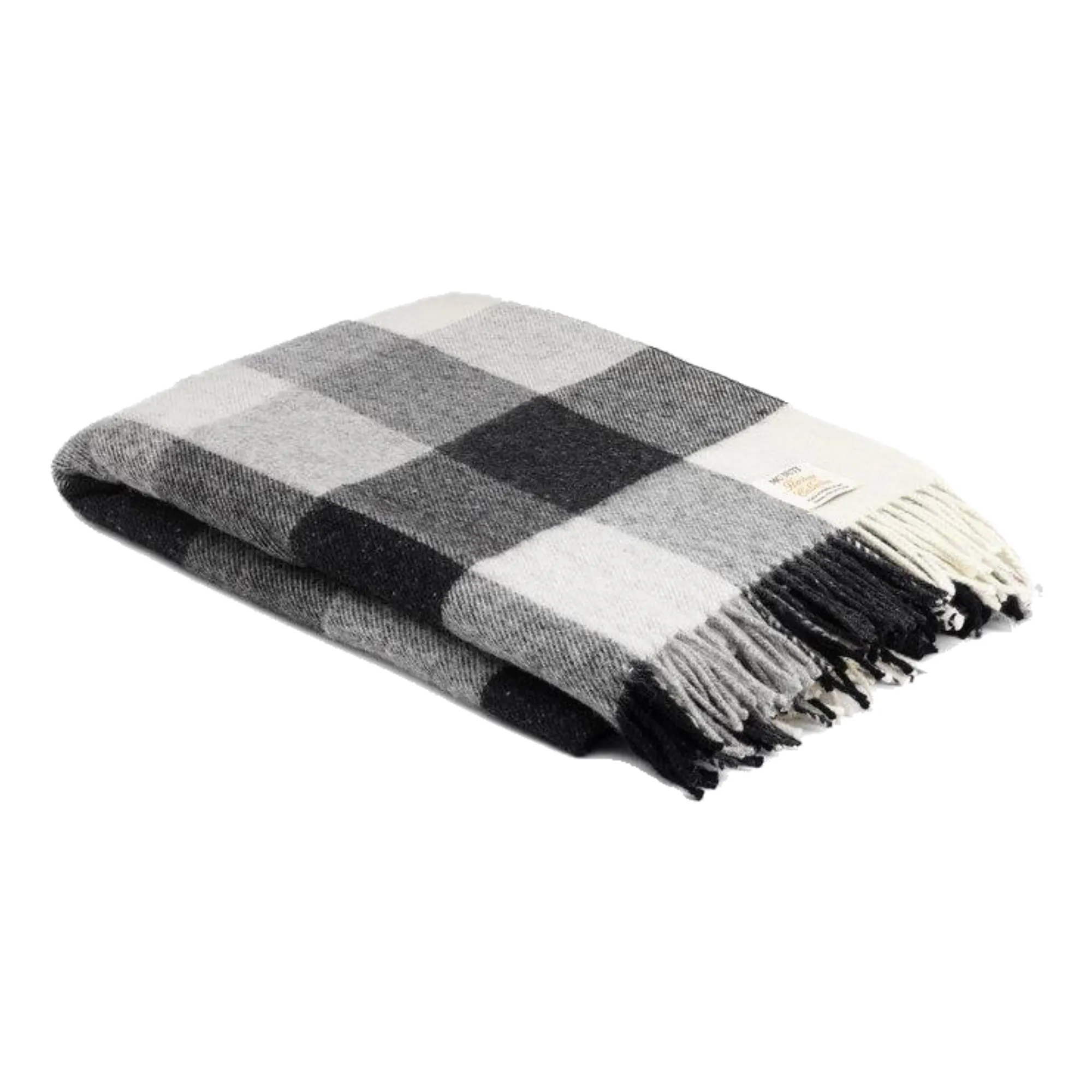 McNutt Gray Check Blanket