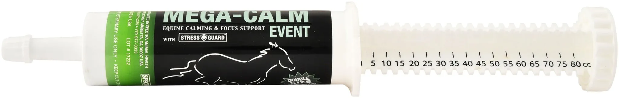 Mega-Calm Event 2-Dose Syringe, 80 cc