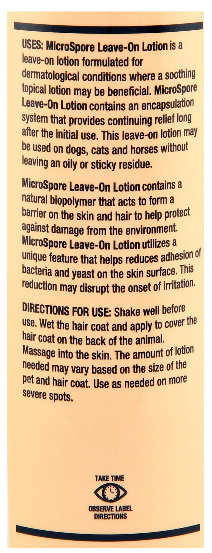 MicroSpore Leave-On Dermatological Lotion for Dogs, Cats, & Horses