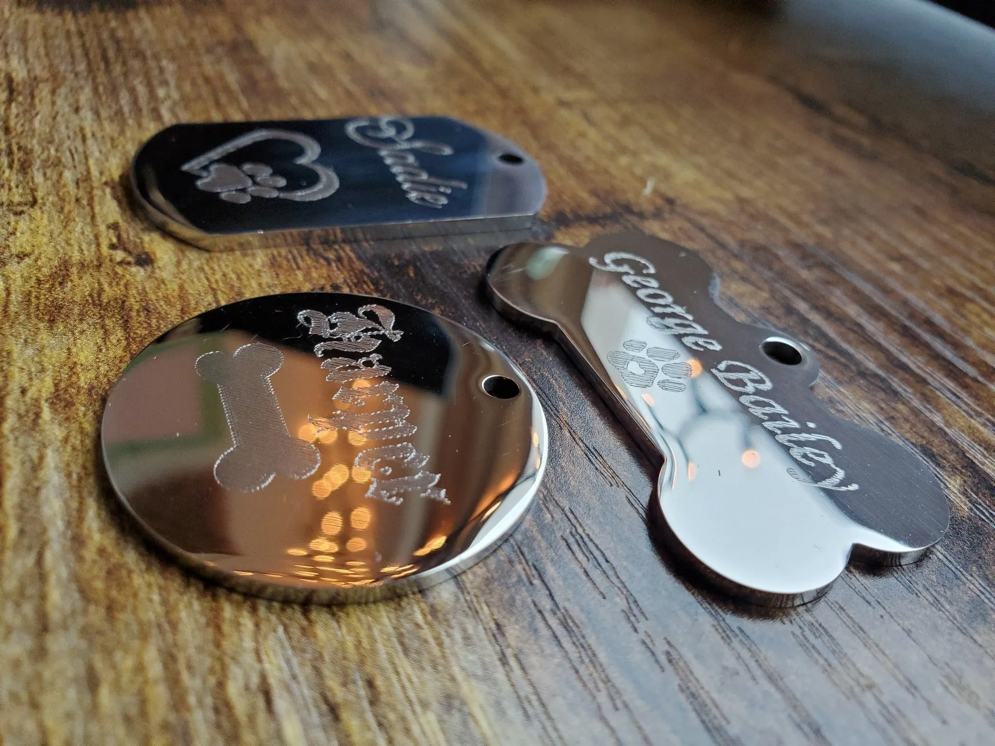 Military Style Dog ID Tag | Laser Engraved Stainless Steel