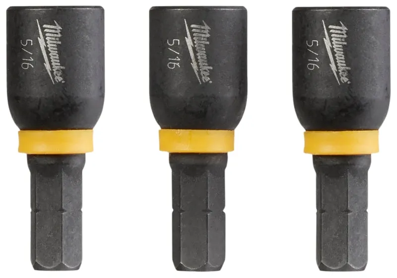 Milwaukee 49-66-4513 Insert Nut Driver, 5/16 in Drive, 1-1/2 in L, 1/4 in L Shank, Hex Shank :CD 3: QUANTITY: 1