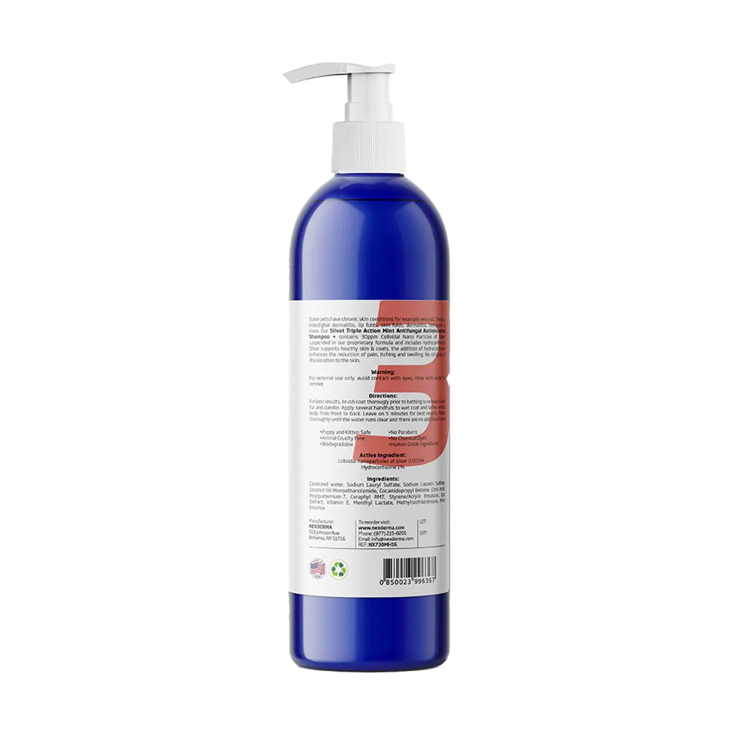 Mint Hydrocortisone Shampoo 16oz by Nexderma