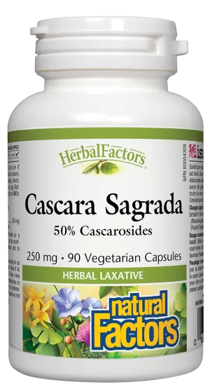 Natural Factors Cascara Sagrada (250mg) (90 VCaps)