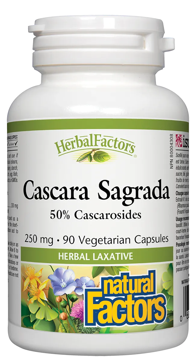 Natural Factors Cascara Sagrada (250mg) (90 VCaps)