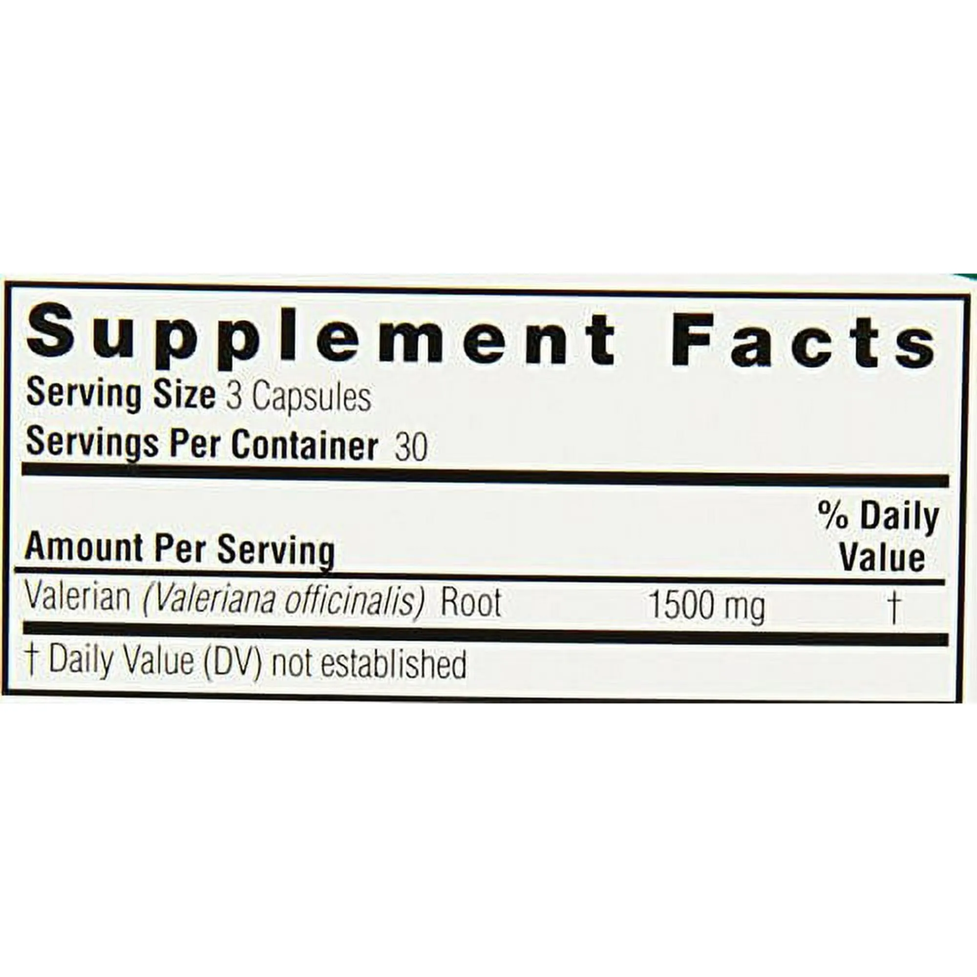 Nature's Answer Valerian Root Capsules 90ct