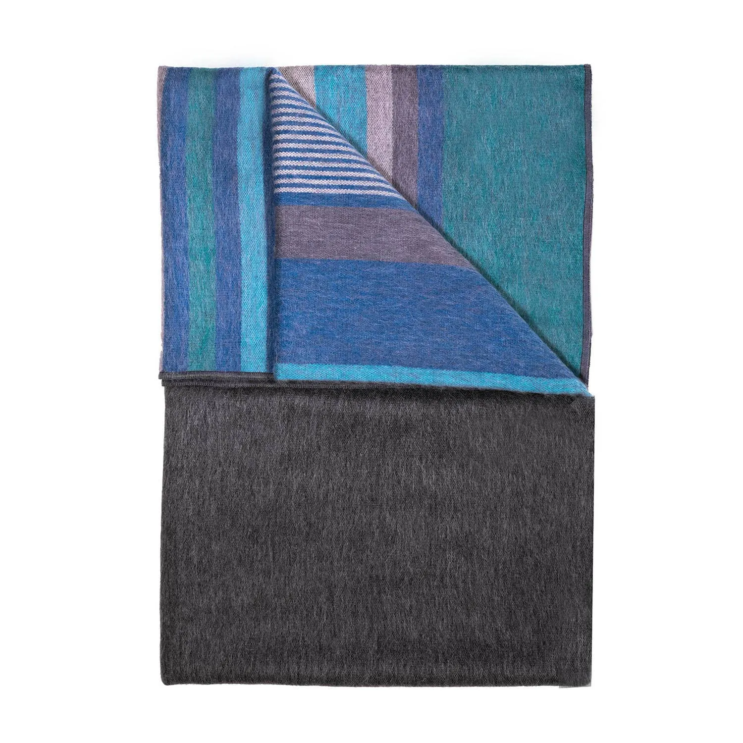 NEW! Alpaca Throw - Dark Sea